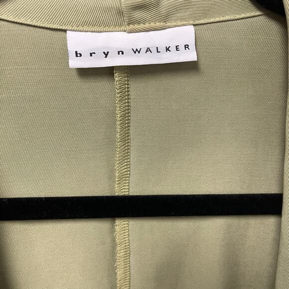 Bryn Walker Long Sleeve Light Green Tie Front Sling Cardigan Womens Medium AS IS - Picture 4 of 7